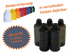 20 ml Tropf-Flasche schwarz - PE (transluzent)