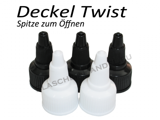 60ml Liquidflasche PE - twist off Deckel