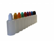 50 ml Tropf-Flasche - PE - verschiedene Farben