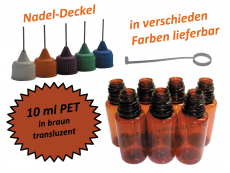 10 ml PET Nadelflaschen in braun ( transluzent )