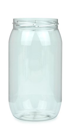 1.000 ml PET-Weithalstiegel 82 klar, rund (82 RTS) – ohne Deckel