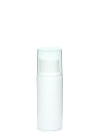 5 ml Airless Spender - Piccolo - weiß, Kappe transparent