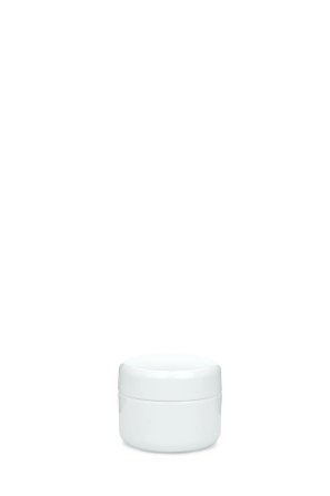 15 ml Nouvelle Cremetiegel doppelwandig weiß – ohne Abdeckscheibe
