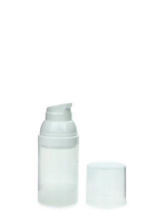30 ml Airless Spender - Medio - klar, Kopf weiß