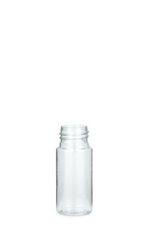 30 ml PETG-Flasche transparent, Ø 29,5 mm, ohne Verschluss