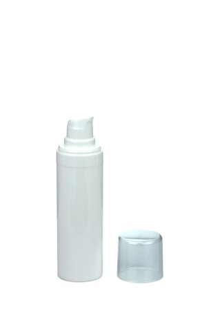 30 ml Airless Spender - Primo - weiß, Kappe klar