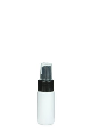 30 ml PETG-Flasche weiß, Ø 29,5 mm, Lotionpumpe schwarz