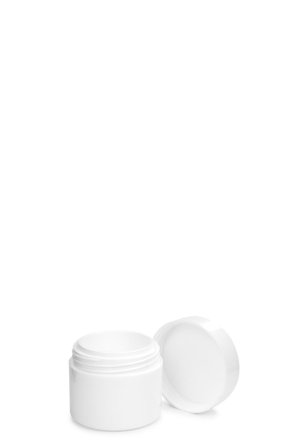 30 ml Serina Cremetiegel doppelwandig weiß – glänzend