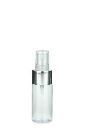 30 ml PETG-Flasche transparent, Ø 29,5 mm, Sprühzerstäuber, Luxury-Ausführung natur