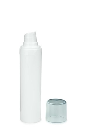40 ml Airless Spender - Primo - weiß, Kappe klar