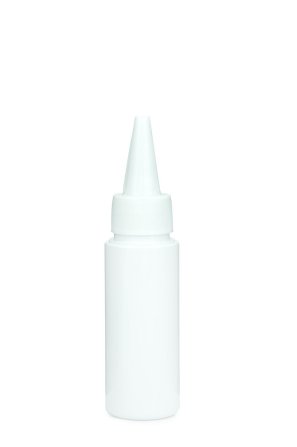 50 ml PETG-Dosierflasche weiß, Ø 32,0 mm, Schraubkappe weiß