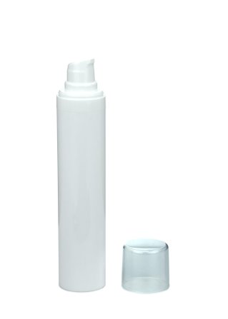 50 ml Airless Spender - Primo - weiß, Kappe klar