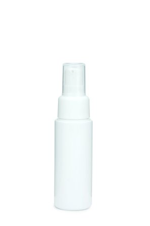50 ml PETG-Flasche weiß, Ø 32,0 mm, Lotionpumpe weiß
