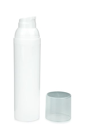 75 ml Airless Spender - Medio - weiß, Kappe klar