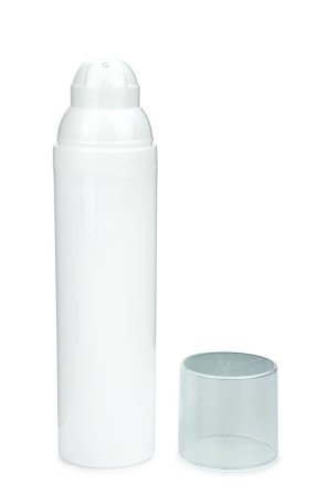 75 ml Airless Spender - Medio - weiß, Kappe klar - Self Closing