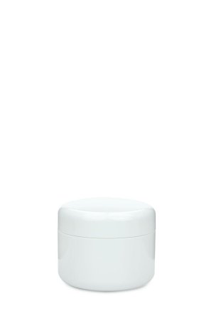 75 ml Nouvelle Cremetiegel doppelwandig weiß – ohne Abdeckscheibe