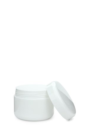 75 ml Nouvelle Cremetiegel doppelwandig weiß – mit Abdeckscheibe