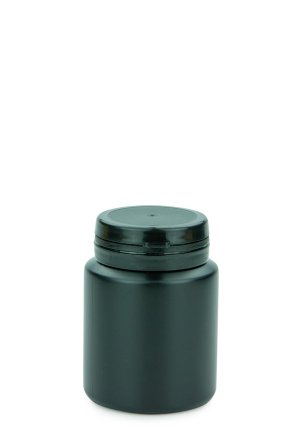 80 ml HDPE-Kapseldose schwarz – Jaycap-Prellverschluss mit Erstöffnungsanzeige