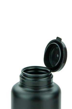 80 ml HDPE-Kapseldose schwarz – Jaycap-Prellverschluss mit Erstöffnungsanzeige