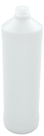 1000 ml PE-HD-Flasche transparent, Ø 80 mm, ohne Verschluss (UN-Zulassung)