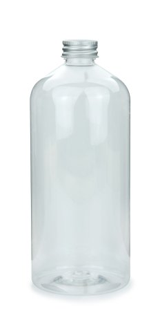1000 ml PET-Flasche transparent, Ø 87,0 mm, Alu-Schraubkappe