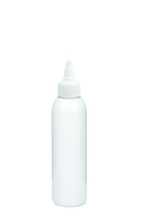 100 ml PET-Dosierflasche weiß, Ø 37,1 mm, On/Off-Verschluss weiß