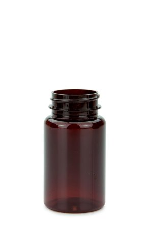 100 ml PET-Packer Schraubdose braun (38/400) – ohne Verschluss