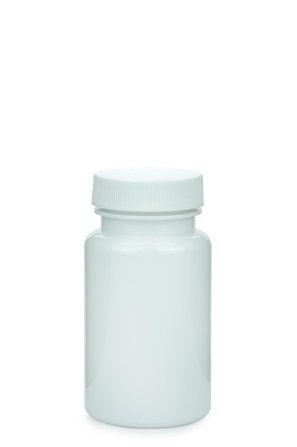 100 ml PET-Packer Schraubdose weiß (38/400) – mit Schraubdeckel, matt gerippt