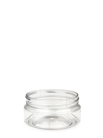 100 ml R-PET-Classic Tiegel klar (70/400) – ohne Deckel