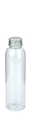 100 ml PET-Flasche transparent, Ø 37,1 mm, Alu-Schraubkappe