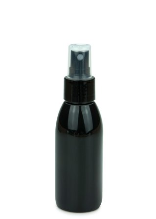 100 ml PET-Flasche schwarz, Ø 41,9 mm, Sprühzerstäuber schwarz