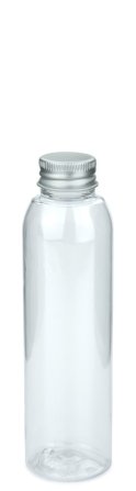 125 ml PET-Flasche transparent, Ø 37,1 mm, Alu-Schraubkappe