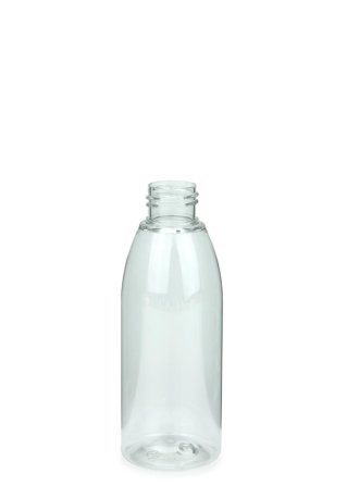 150 ml R-PET-Flasche transparent, Ø 46,2 mm, ohne Verschluss