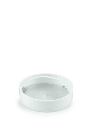 150 ml PET-Packer Schraubdose braun (38/400) – mit Induktionssiegel, Deckel weiß, matt geriffelt