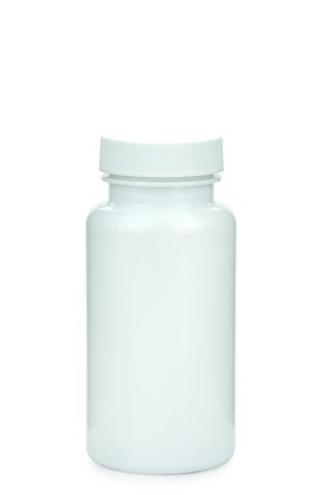 150 ml PET-Packer Schraubdose weiß (38/400) – mit Schraubdeckel, matt gerippt
