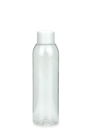 150 ml PET-Flasche transparent, Ø 42,2 mm, Schraubverschluss weiß