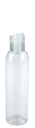 200 ml PET-Flasche transparent, Ø 45,8 mm, Disc-Top-Verschluss transparent