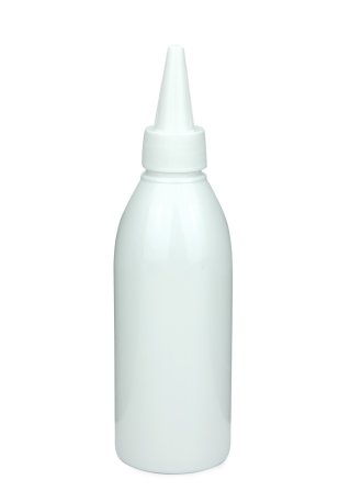 200 ml PET-Dosierflasche weiß, Ø 50,4 mm, Schraubkappe weiß