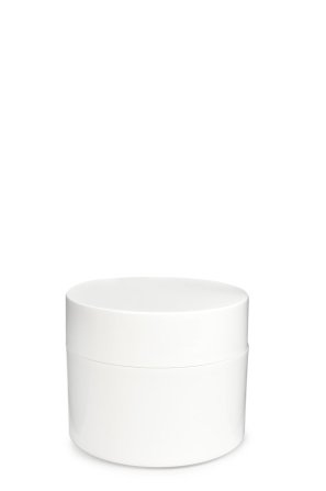 200 ml Serina Cremetiegel doppelwandig weiß – glänzend