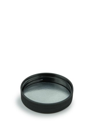250 ml PET-Packer Schraubdose weiß (45/400) – mit Induktionssiegel, Deckel schwarz, matt geriffelt