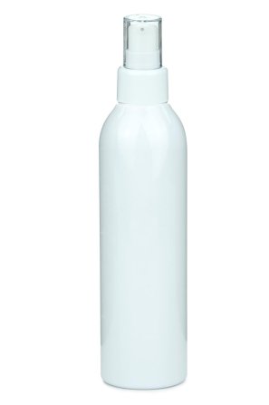 250 ml PET-Flasche weiß, Ø 49,0 mm, Lotionpumpe weiß