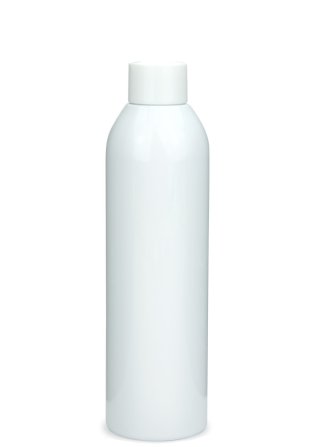 250 ml PET-Flasche weiß, Ø 49,0 mm, Schraubverschluss mit Spritzeinsatz weiß