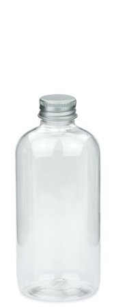 250 ml PET-Flasche transparent, Ø 58,0 mm, Alu-Schraubkappe