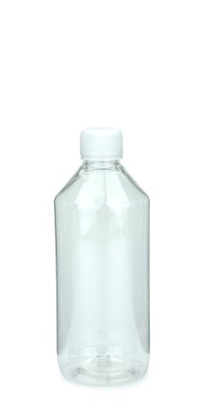 500 ml PET-Laborflasche transparent, Ø 69,5 mm
