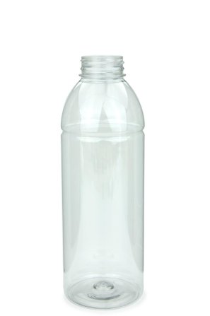 750 ml PET-Flasche transparent, Ø 75 mm, ohne Verschluss