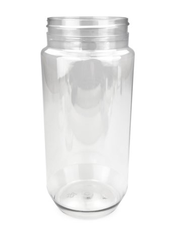 750 ml PET-Cylindrical Zylinderdose klar (70/400) – ohne Deckel