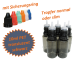 10 ml Tropf-Flasche schwarz - PET Q - slim- Farben frei wählbar