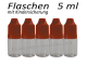 5 ml Tropf-Flasche - PET - rot