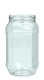 1.000 ml PET-Weithalstiegel 82 klar, achteckig (82 RTS) – ohne Deckel