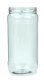 1.000 ml PET-Weithalstiegel 82 klar, rund mit Etikettierfeld (82 RTS) – ohne Deckel